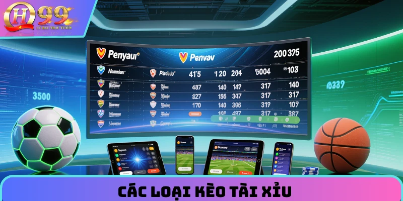 Các loại kèo tài xỉu